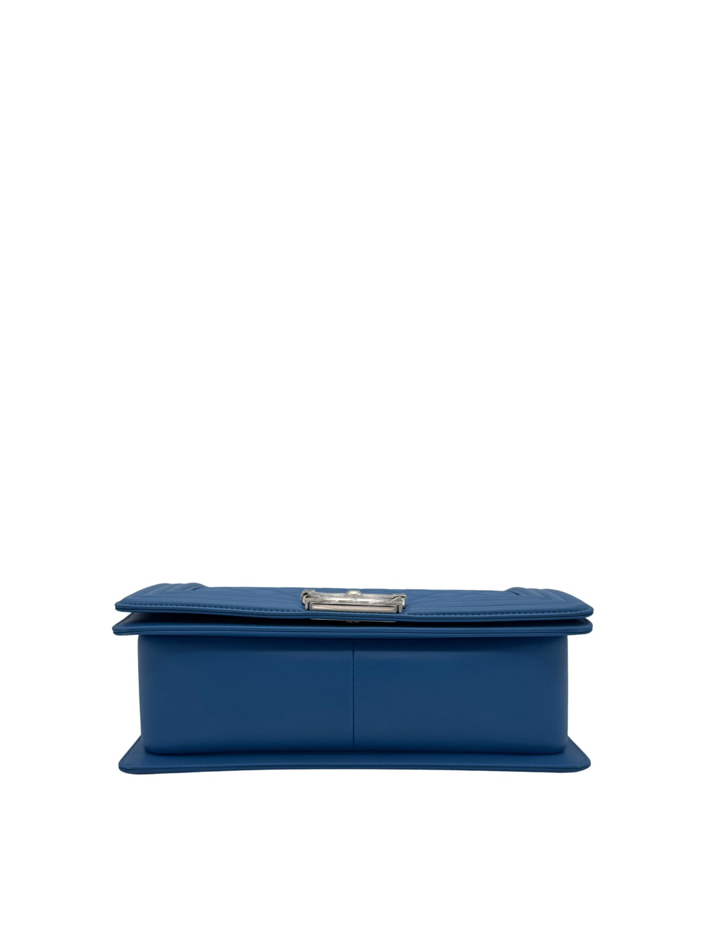 Chanel Boy Medium Blue Electric Clafskin