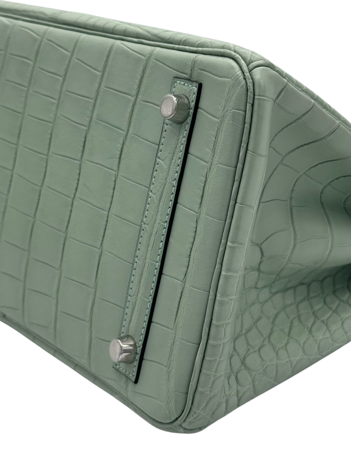 Hermès Birkin 30 Alligator Vert D'Eau Matte