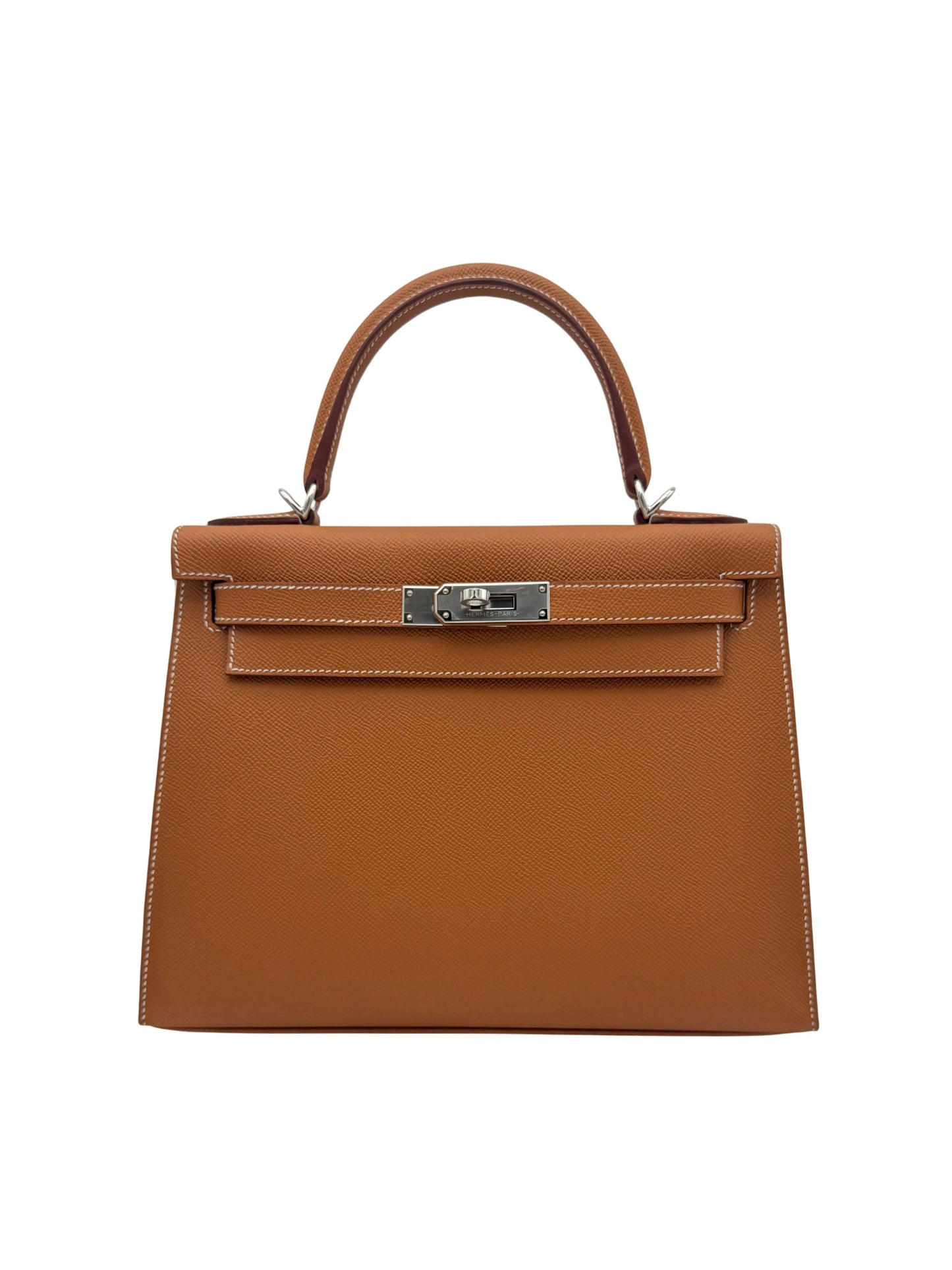 Buy Bag Hermès Kelly 28 Epsom Gold Palladium Hardware in Marbella Old town | Compra bolso Kelly piel epsom marrón herraje dorado, envio internacional.