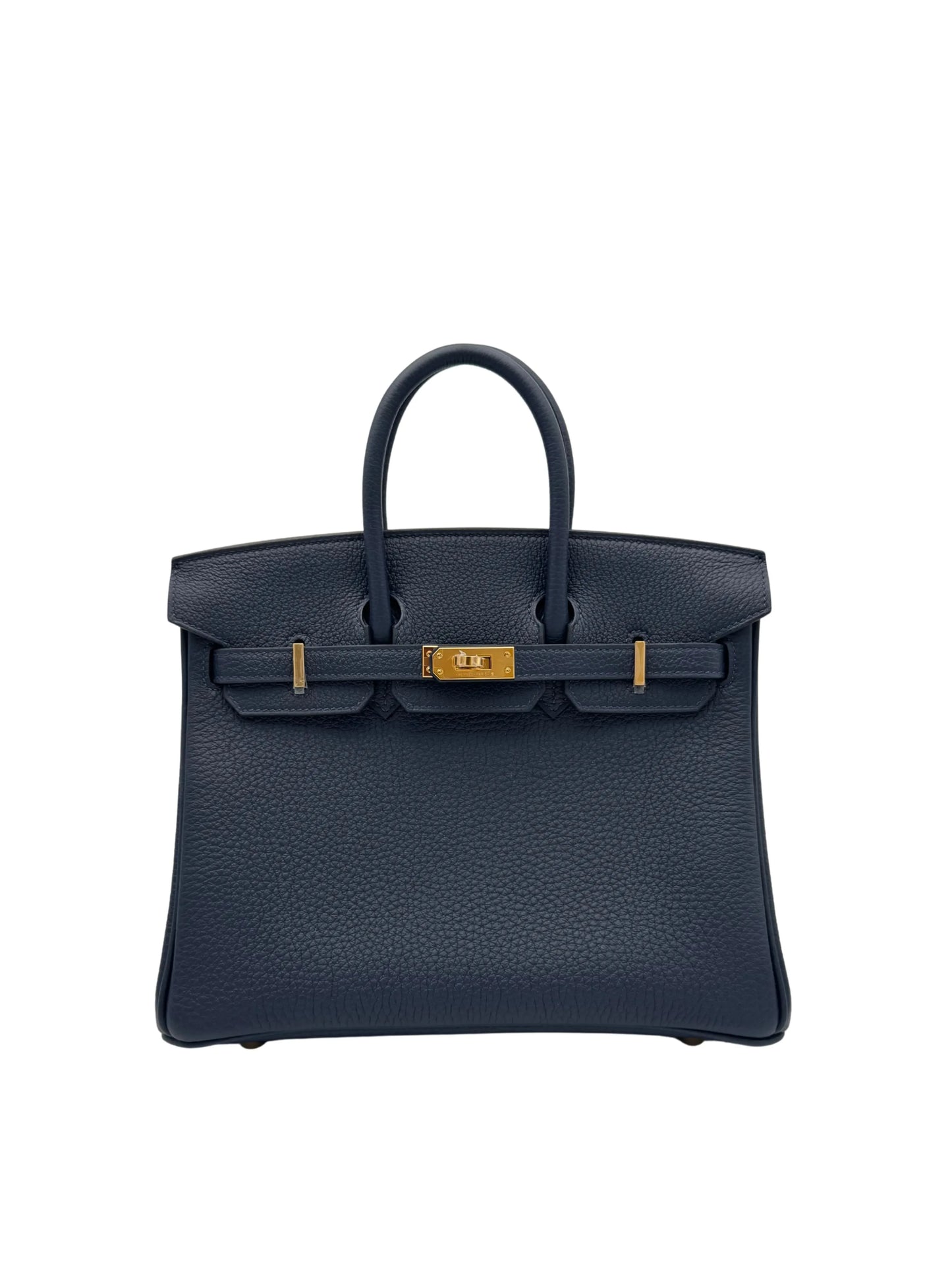 Bag Hermes Birkin 25 Togo Blue Abysse Gold Hardware K 2025 - Bolso verde herraje dorado.