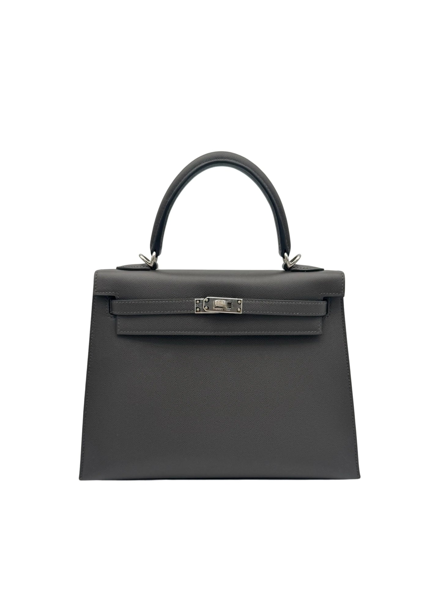 Buy Bag Hermès Kelly 25 Madame Graphite Palladium Hardware in Marbella Old town | Compra bolso Kelly piel madame gris, envio internacional.