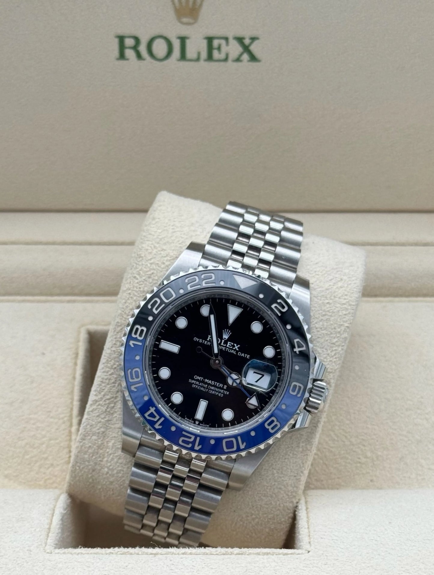 Watch Rolex GMT Master II Batman Jubilee - Reloj Acero Batgirl