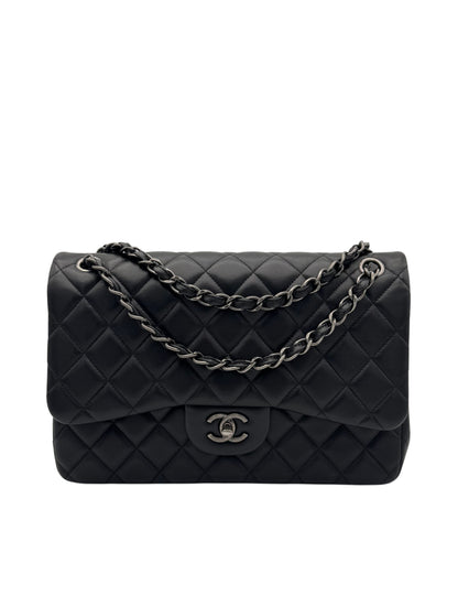 Chanel Classic Jumbo Black Lambskin