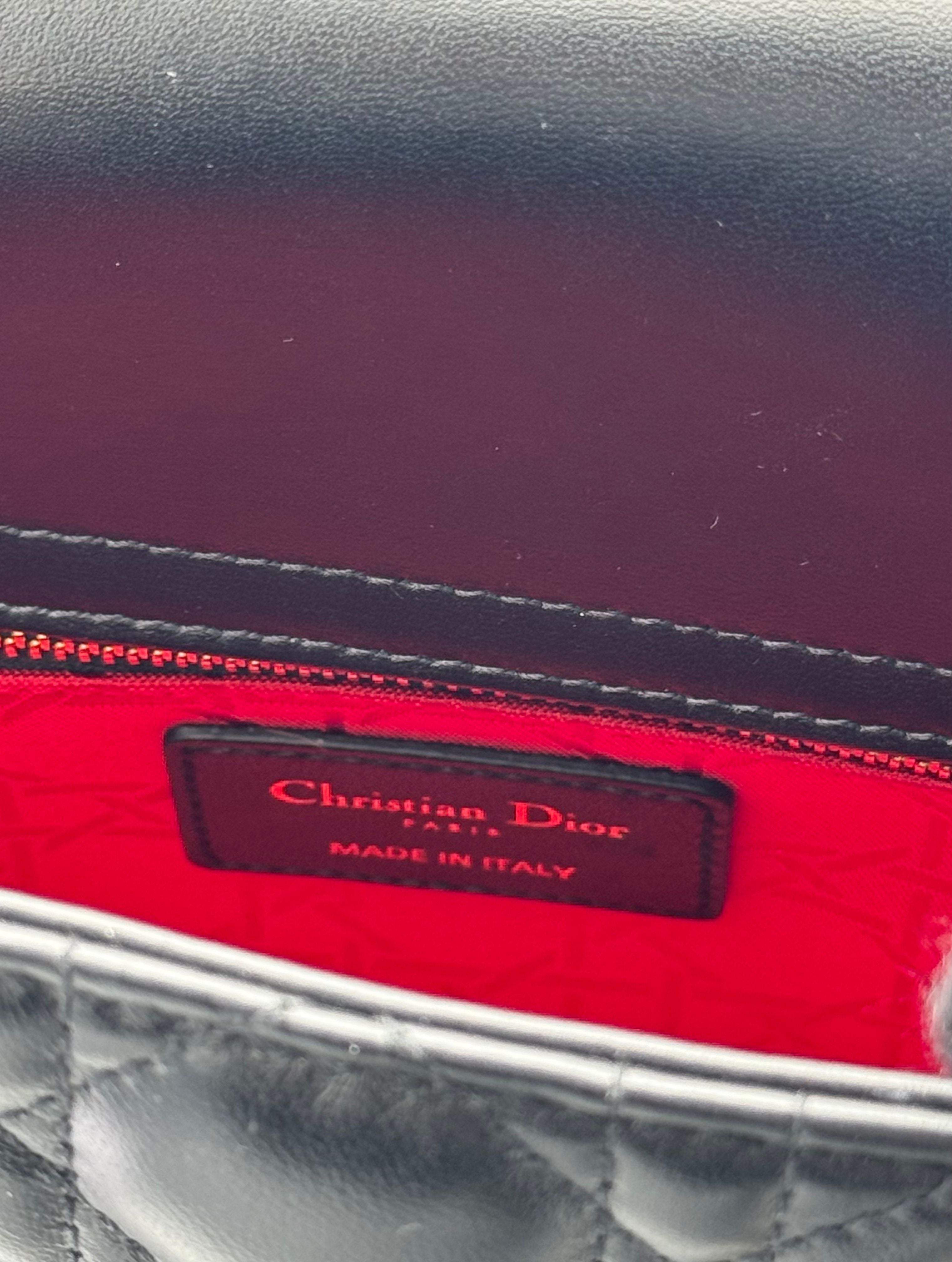 Dior Lady Small Black Gold Hardware