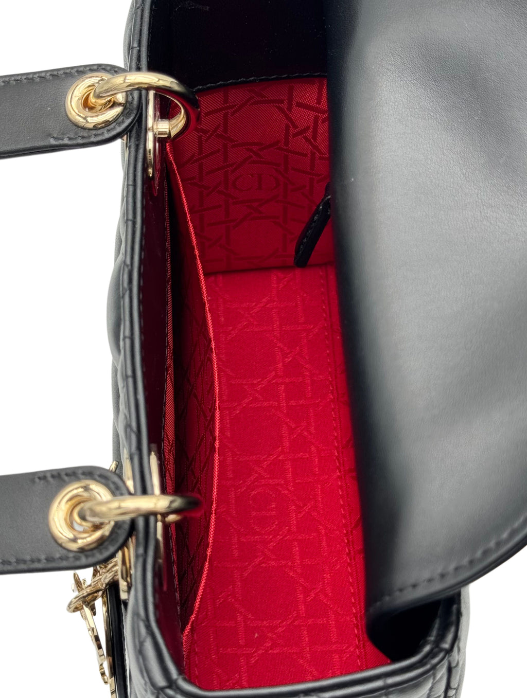 Dior Lady Small Black Gold Hardware