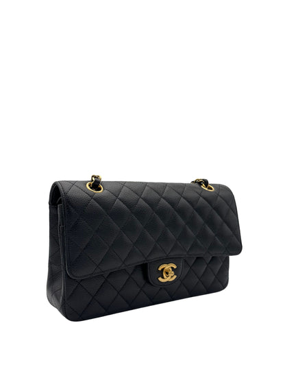 Chanel Classic Double Flap Medium Black Caviar Leather
