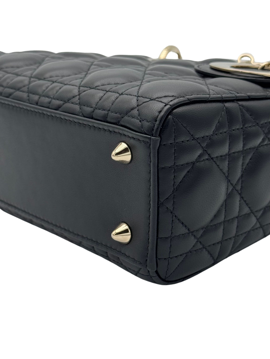 Dior Lady Small Black Gold Hardware