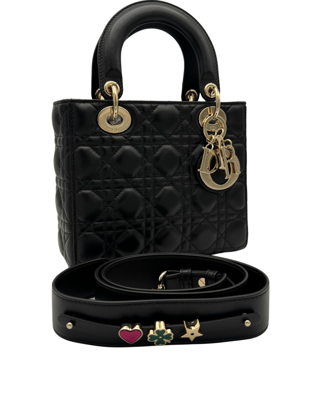 Dior Lady Small Black Gold Hardware