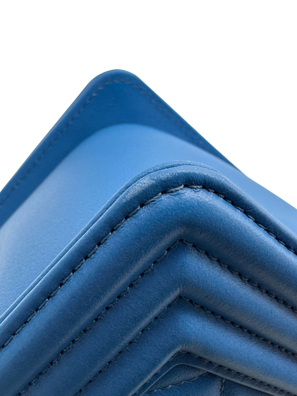 Chanel Boy Medium Blue Electric Clafskin