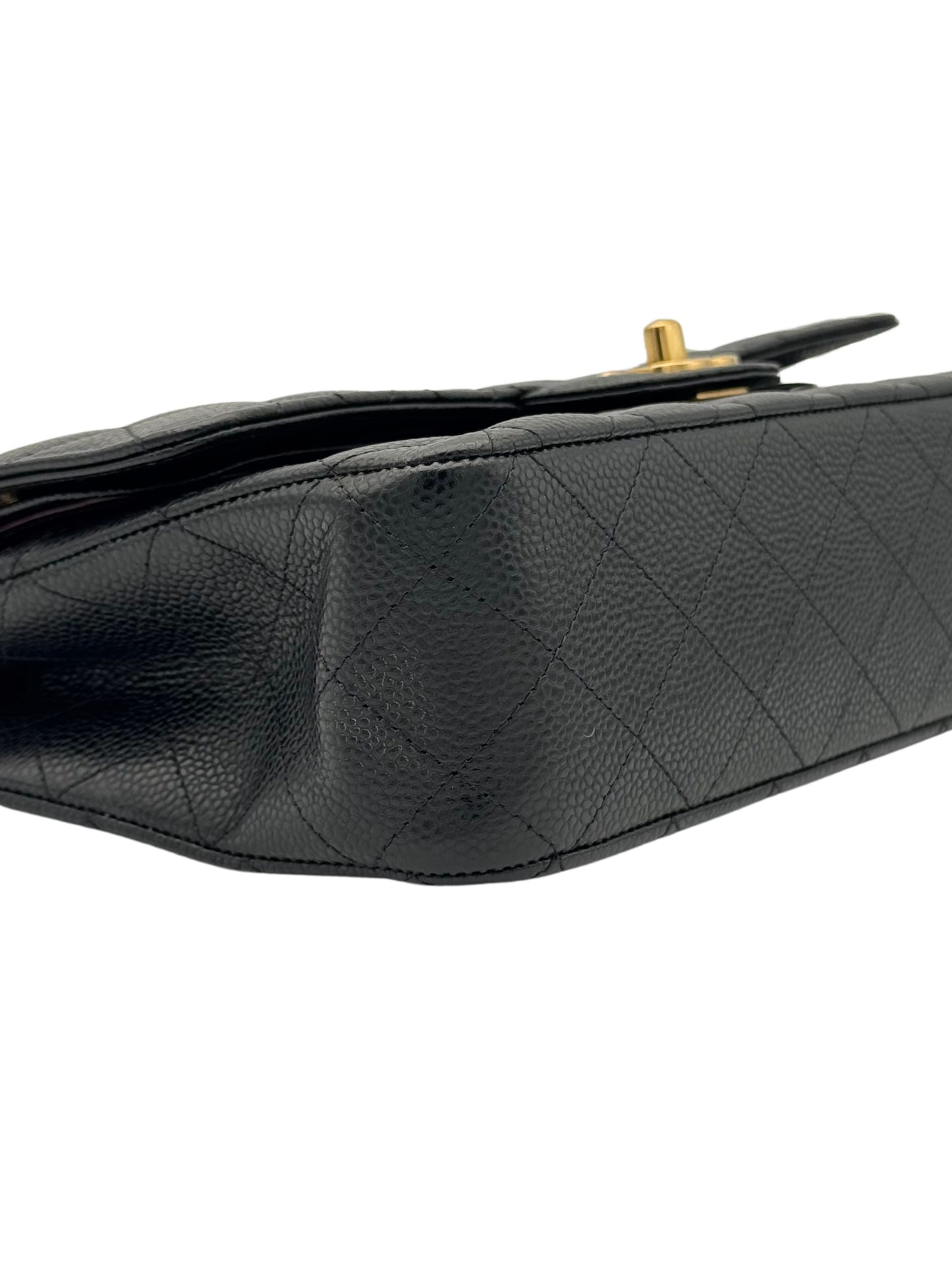 Chanel Classic Double Flap Medium Black Caviar Leather