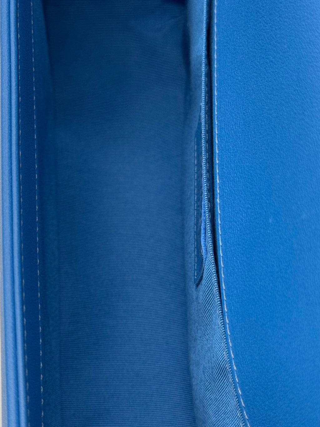 Chanel Boy Medium Blue Electric Clafskin