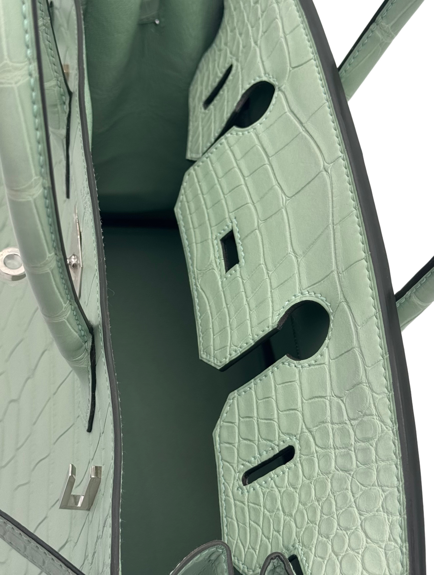 Hermès Birkin 30 Alligator Vert D'Eau Matte