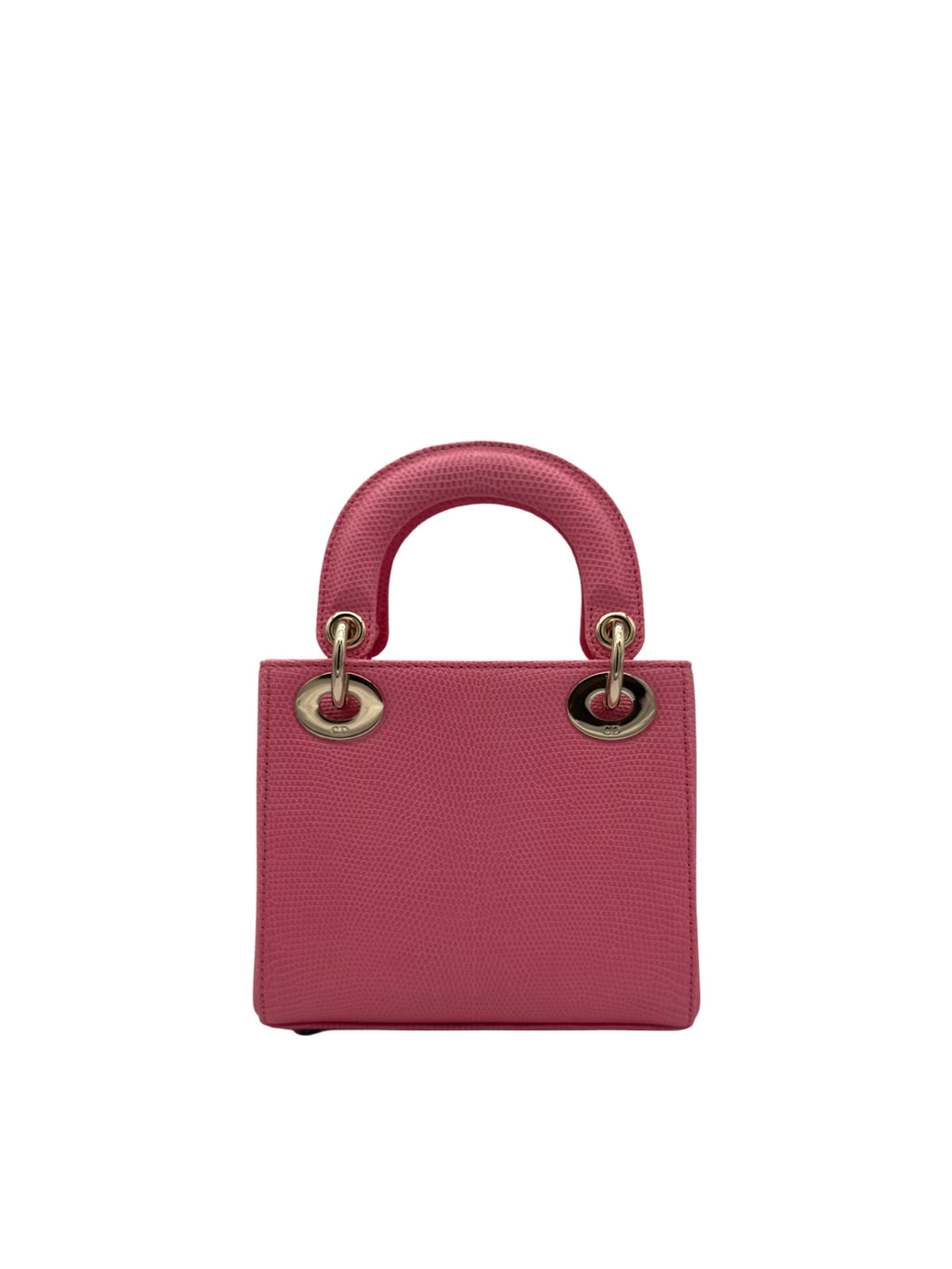 Dior Lady Mini Lizard Rose Des Vents Gold Hardware