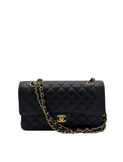 Chanel Classic Double Flap Medium Black Caviar Leather