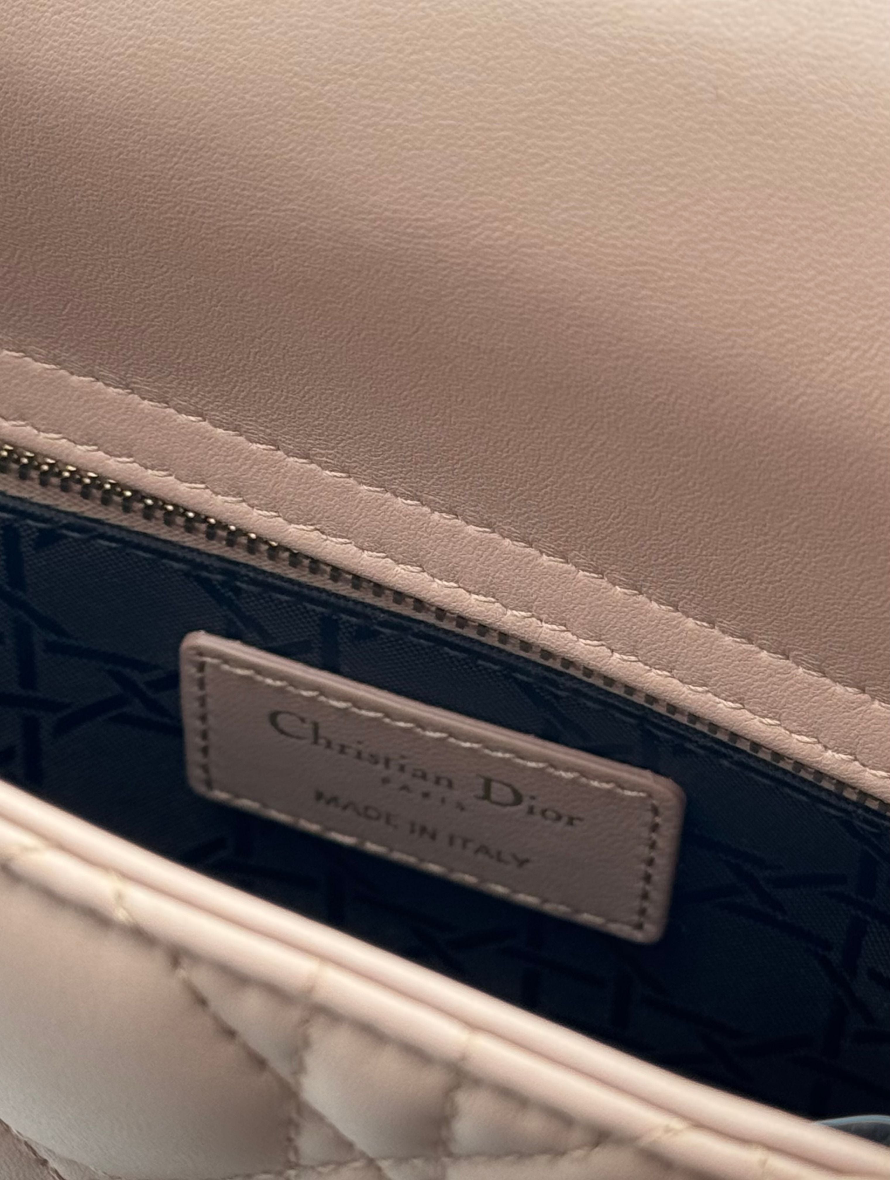 Dior Lady Small Rose Pale Gold Hardware