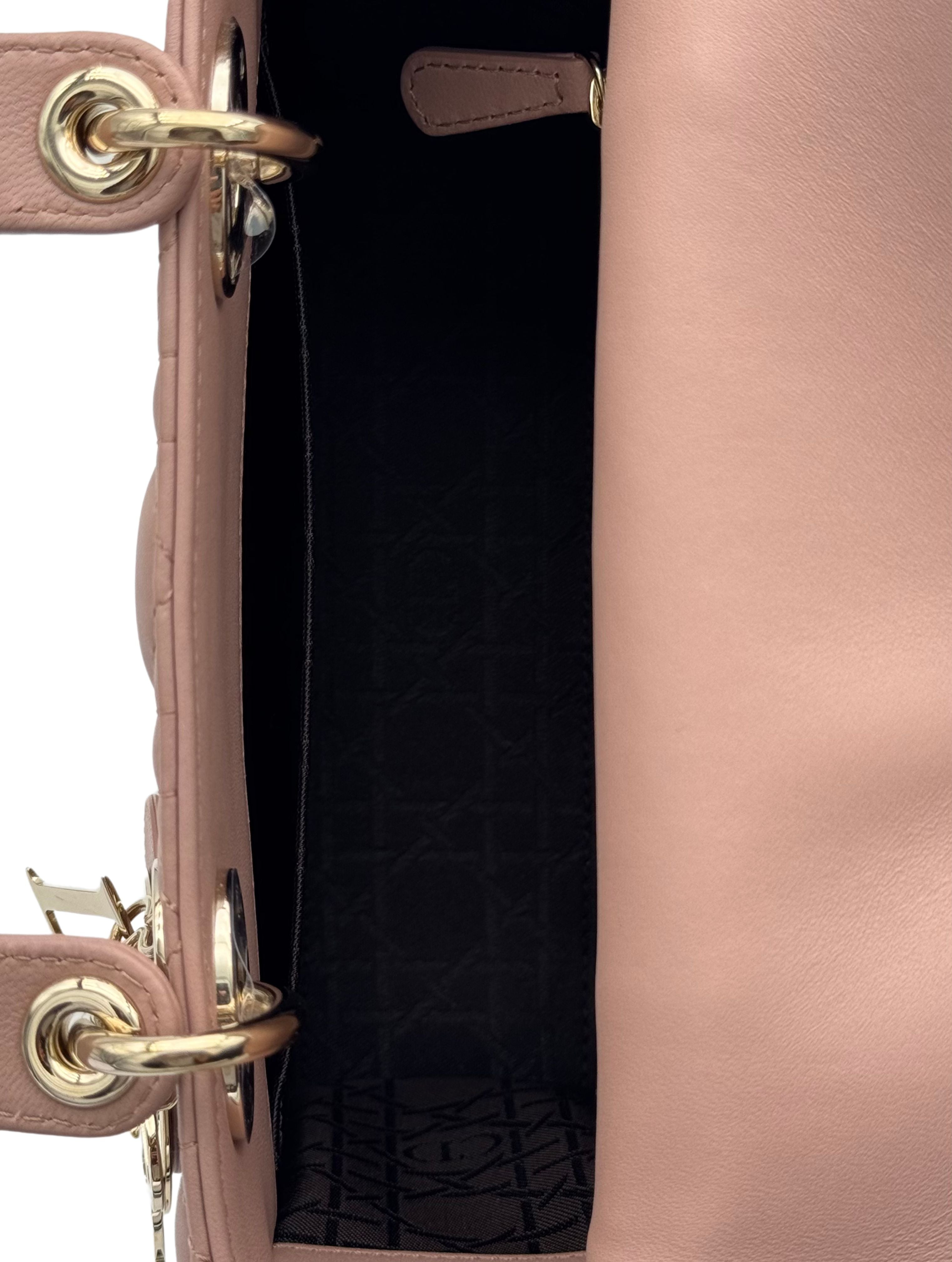 Dior Lady Small Rose Pale Gold Hardware