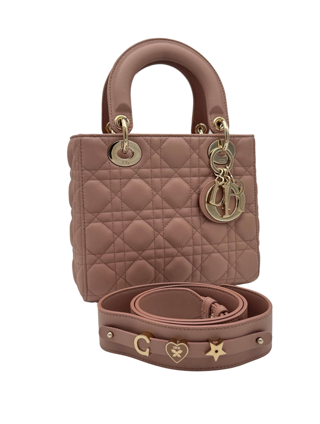 Dior Lady Small Rose Pale Gold Hardware