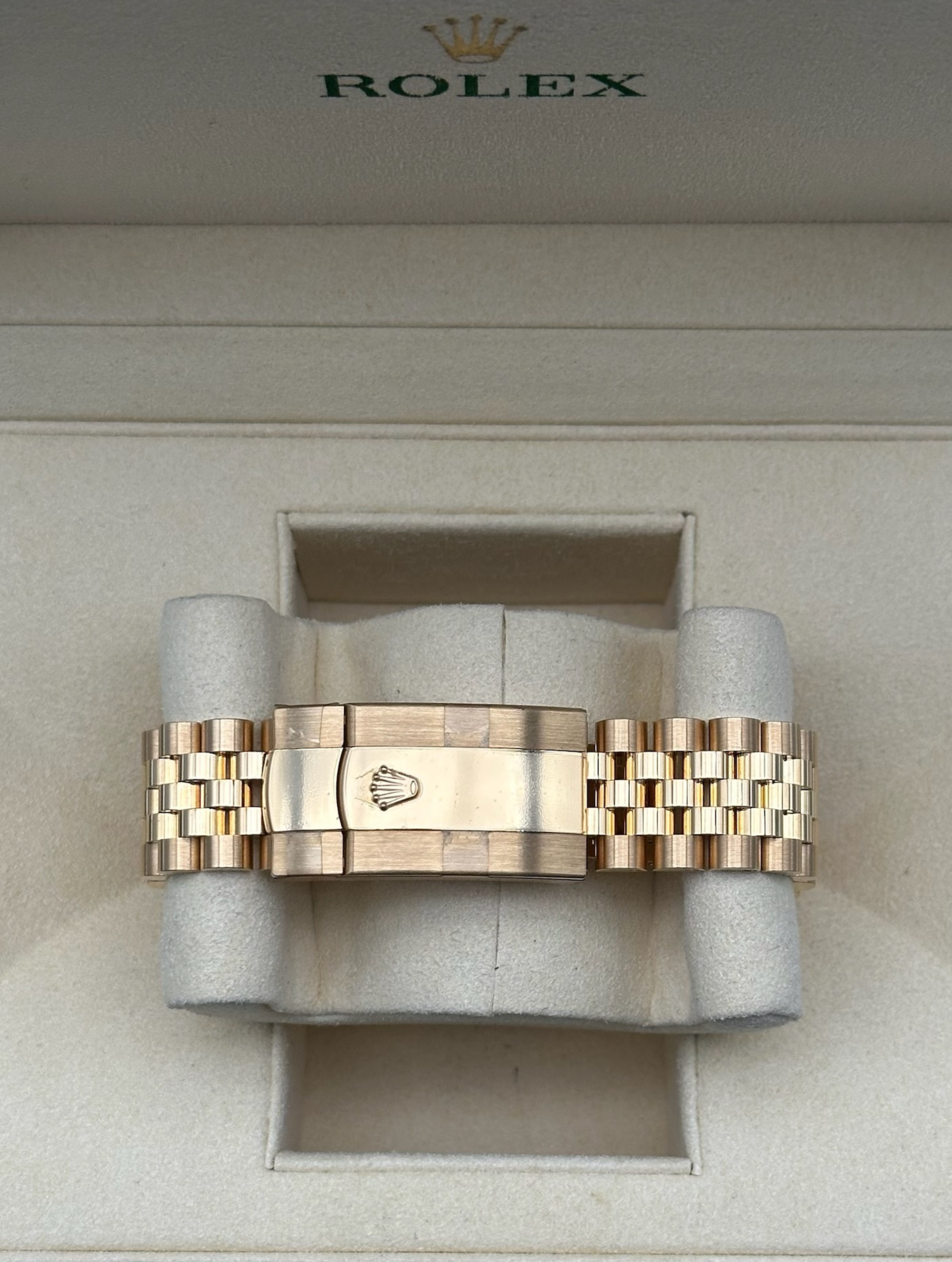 Rolex Sky Dweller Gold Green Dial Jubilee