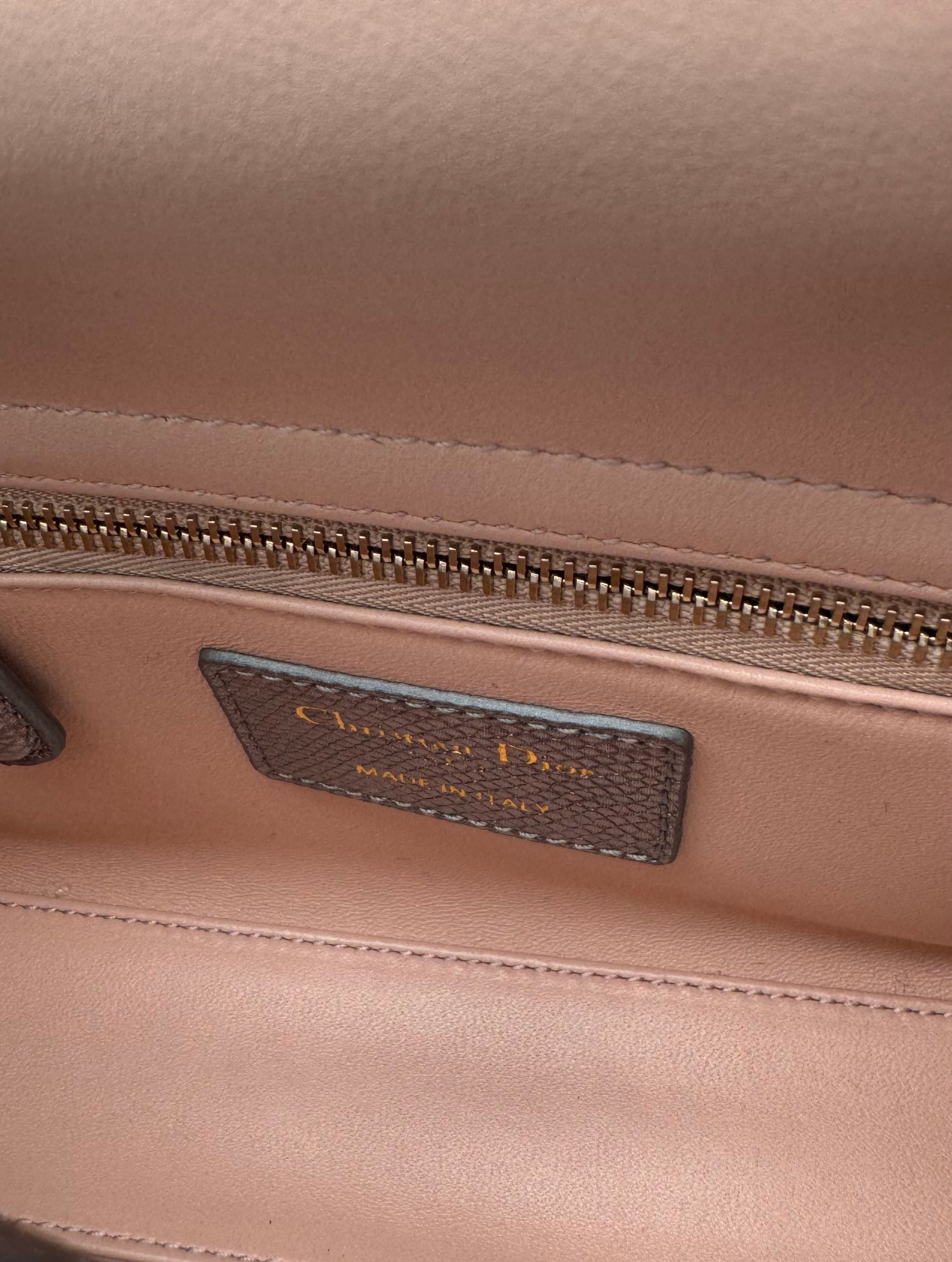 Dior Lady Mini Karung Snake Gold Hardware