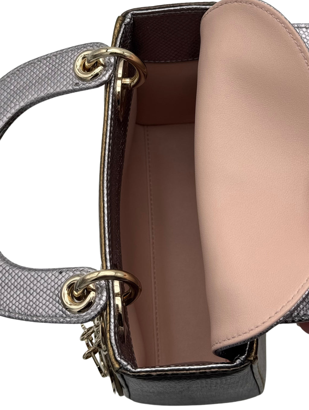 Dior Lady Mini Karung Snake Gold Hardware