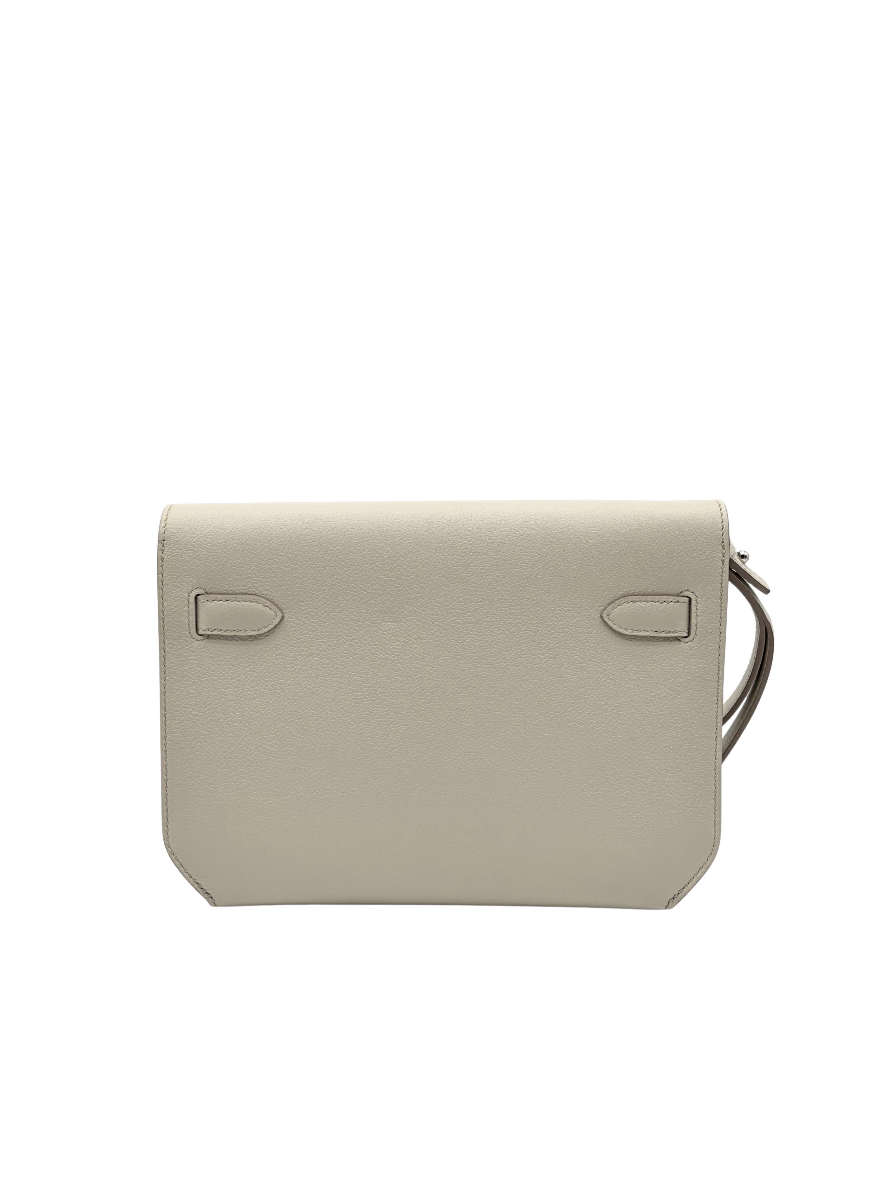 Hermès Kelly Dépêches 25 Evercolor Beton Palladium Hardware