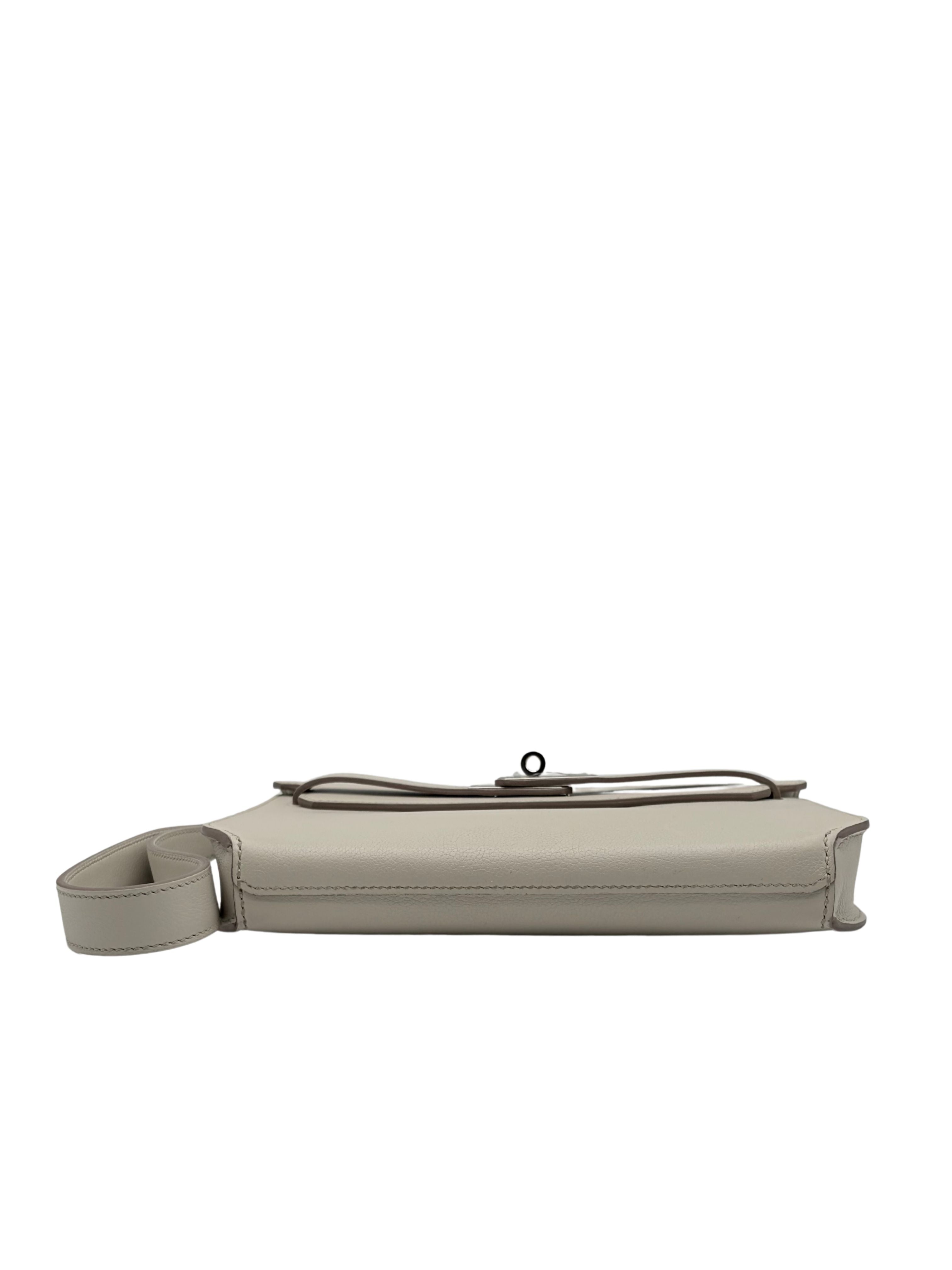 Hermès Kelly Dépêches 25 Evercolor Beton Palladium Hardware