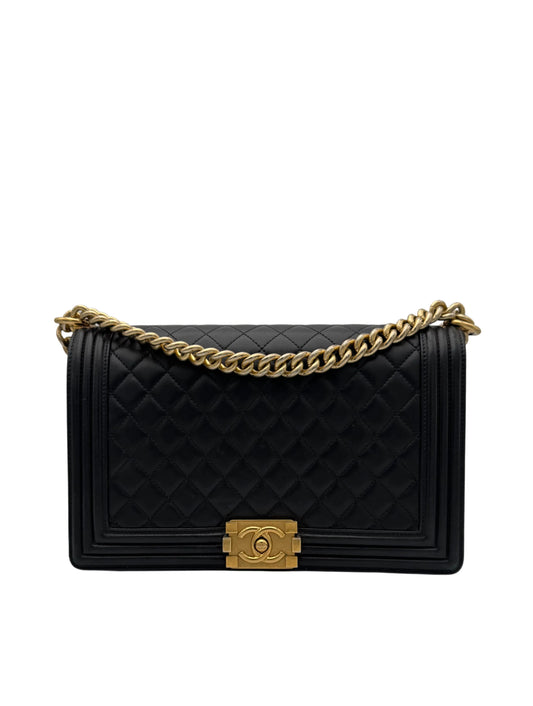 Chanel Boy Medium Black Clafskin