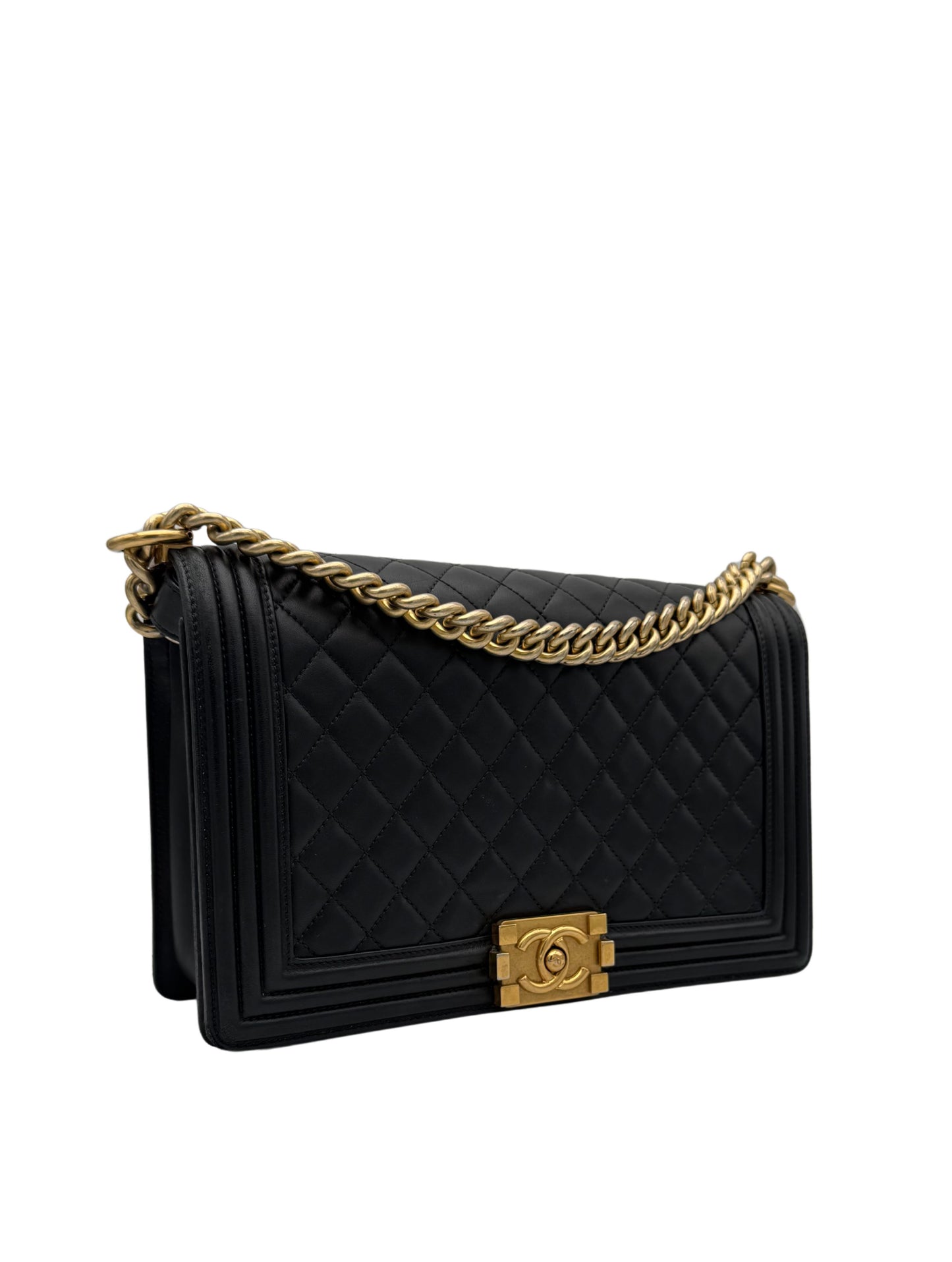 Chanel Boy Medium Black Clafskin