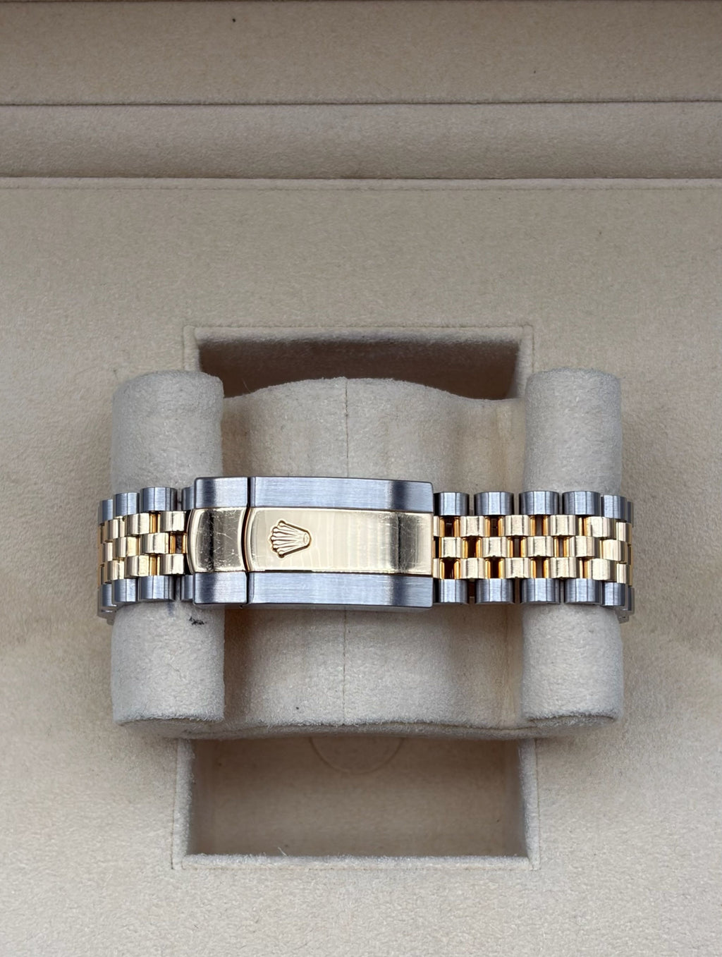 Rolex Datejust 41mm Steel/Gold Champagne Diamonds Dial