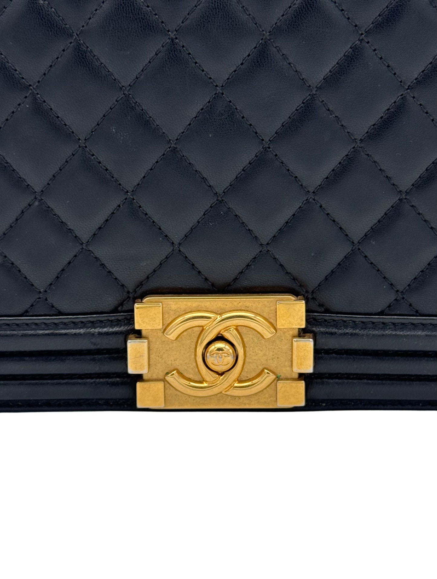Chanel Boy Medium Black Clafskin