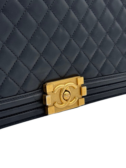 Chanel Boy Medium Black Clafskin