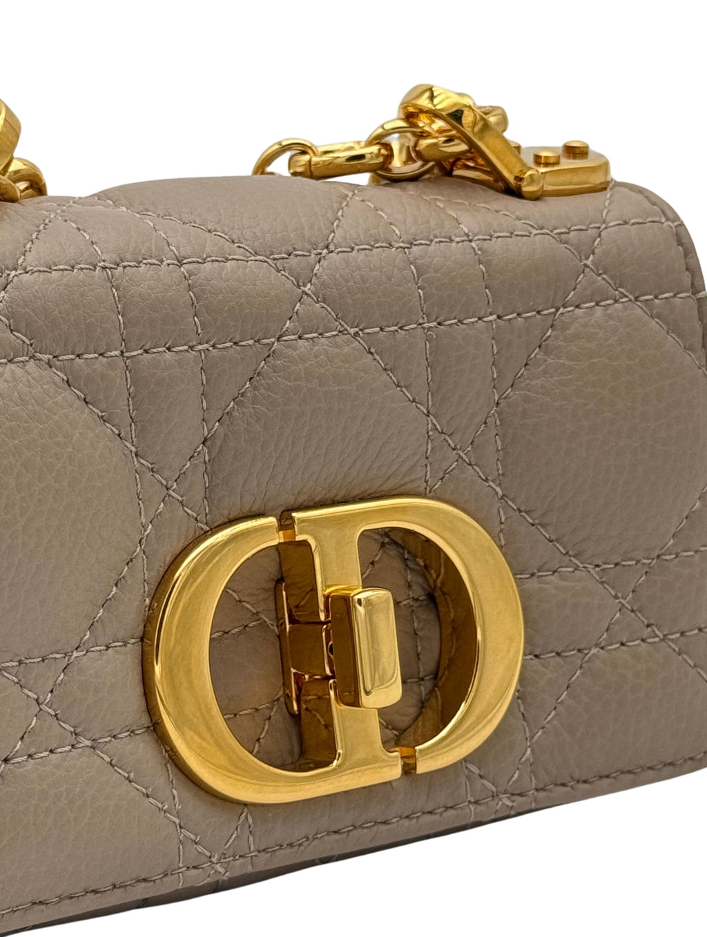 Dior Caro Micro Beige Gold Hardware