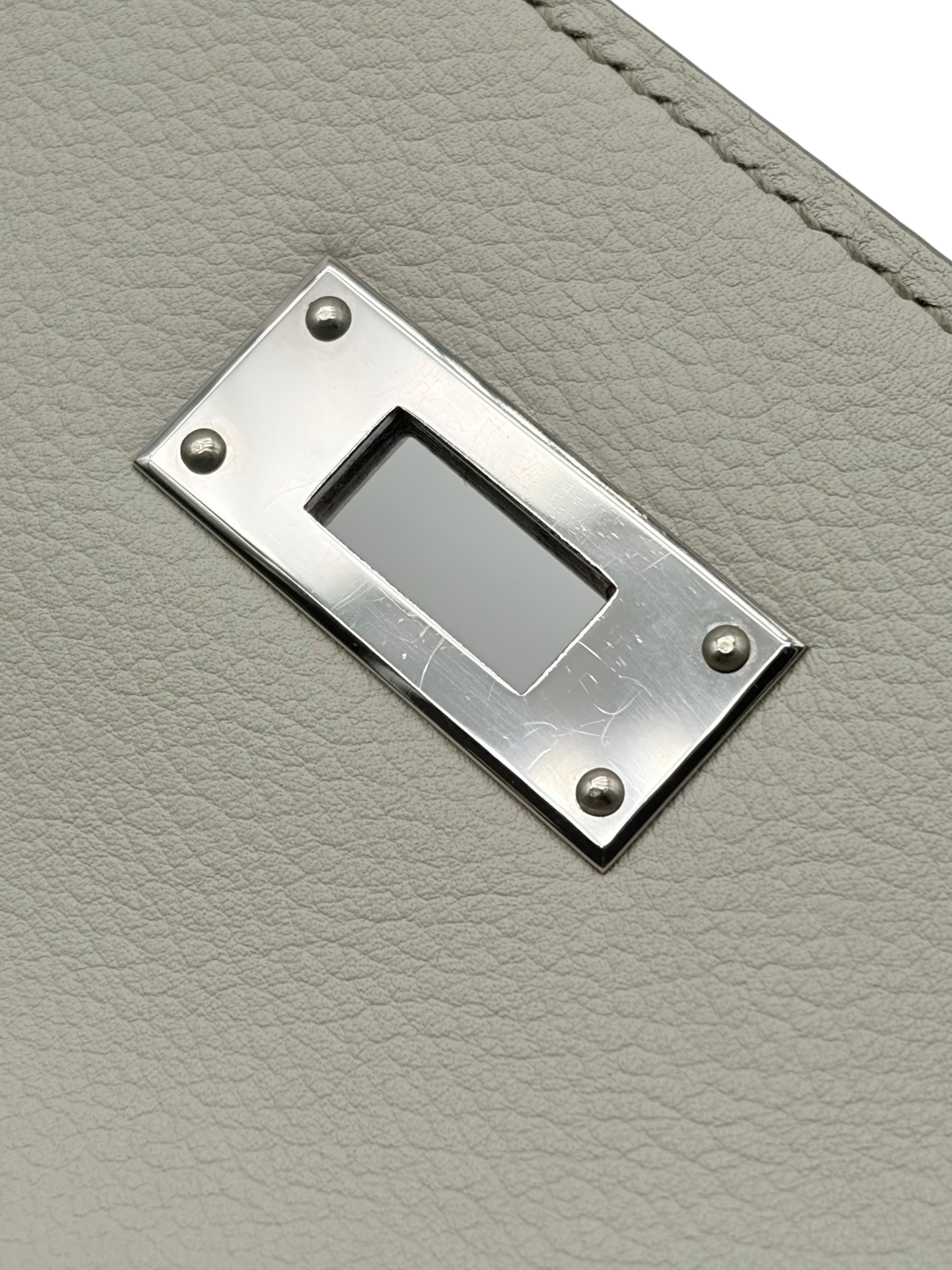 Hermès Kelly Dépêches 25 Evercolor Beton Herrajes Paladio