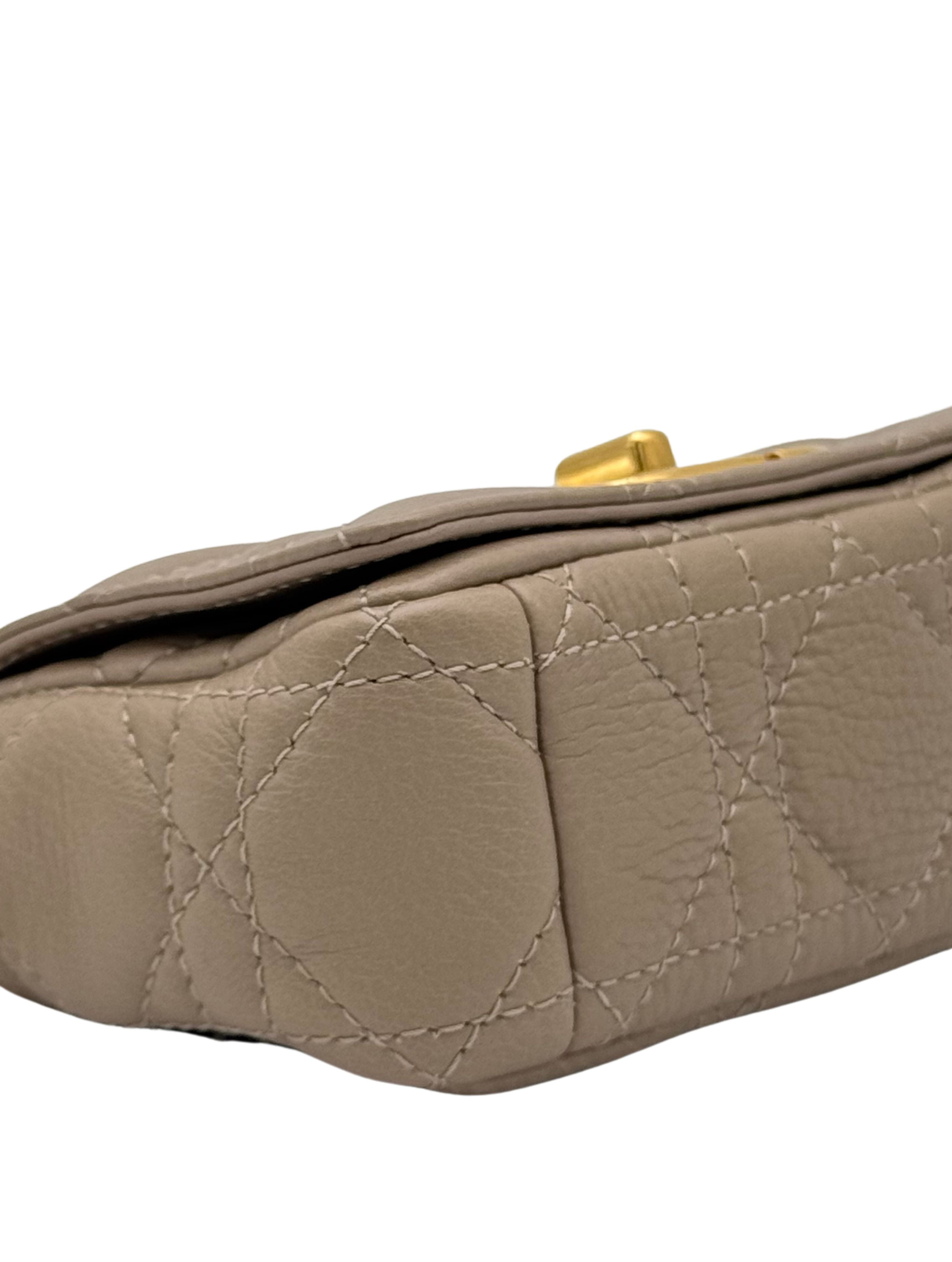 Dior Caro Micro Beige Gold Hardware