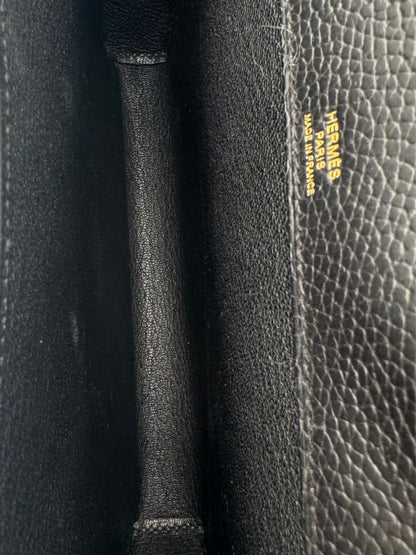 Hermès Kelly Dépêches 25 Galop Black