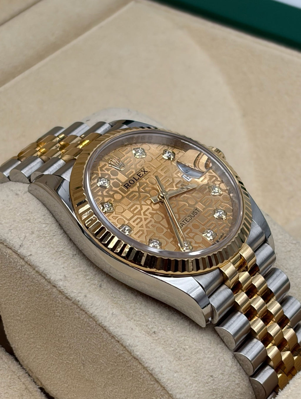 Rolex Datejust 36mm Steel/Gold Anniversary Diamonds Dial