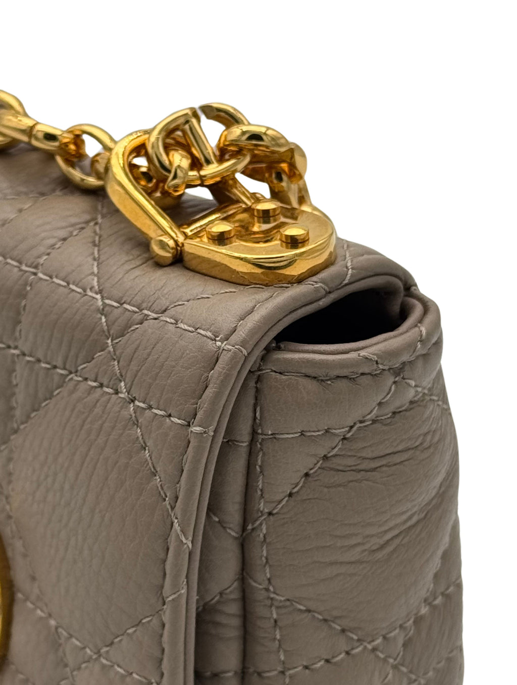 Dior Caro Micro Beige Gold Hardware