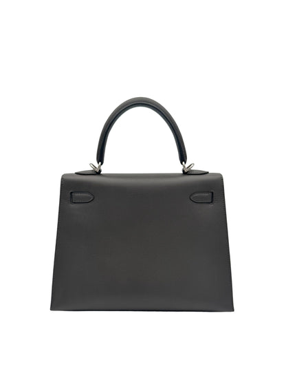 Hermès Kelly 25 Madame Graphite Palladium Hardware