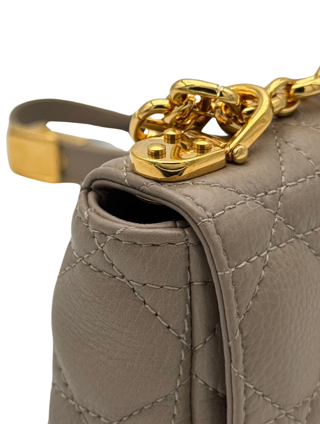 Dior Caro Micro Beige Gold Hardware