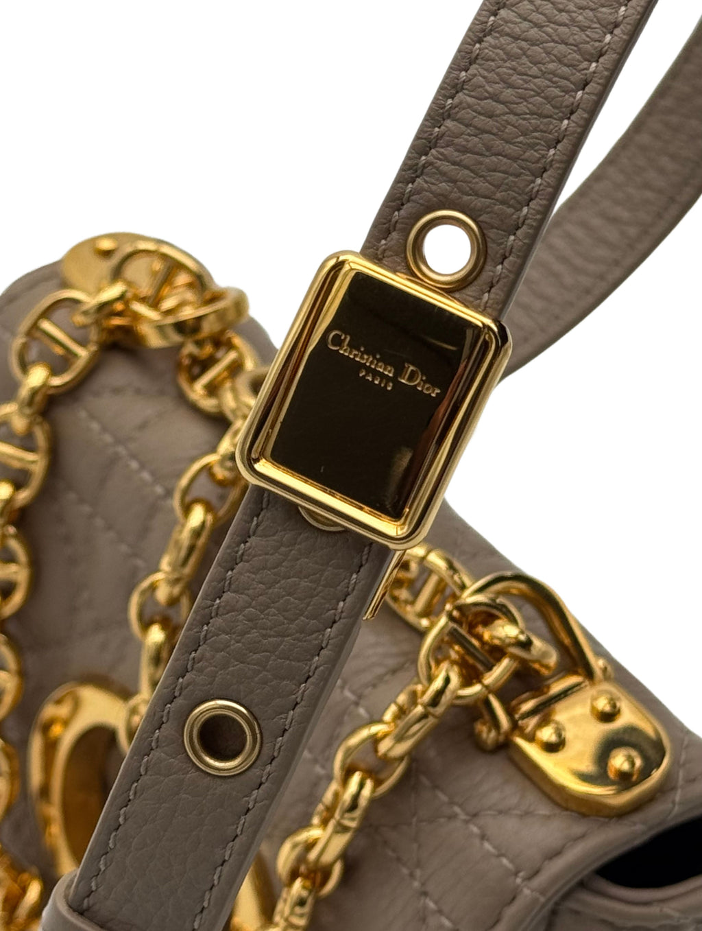 Dior Caro Micro Beige Gold Hardware
