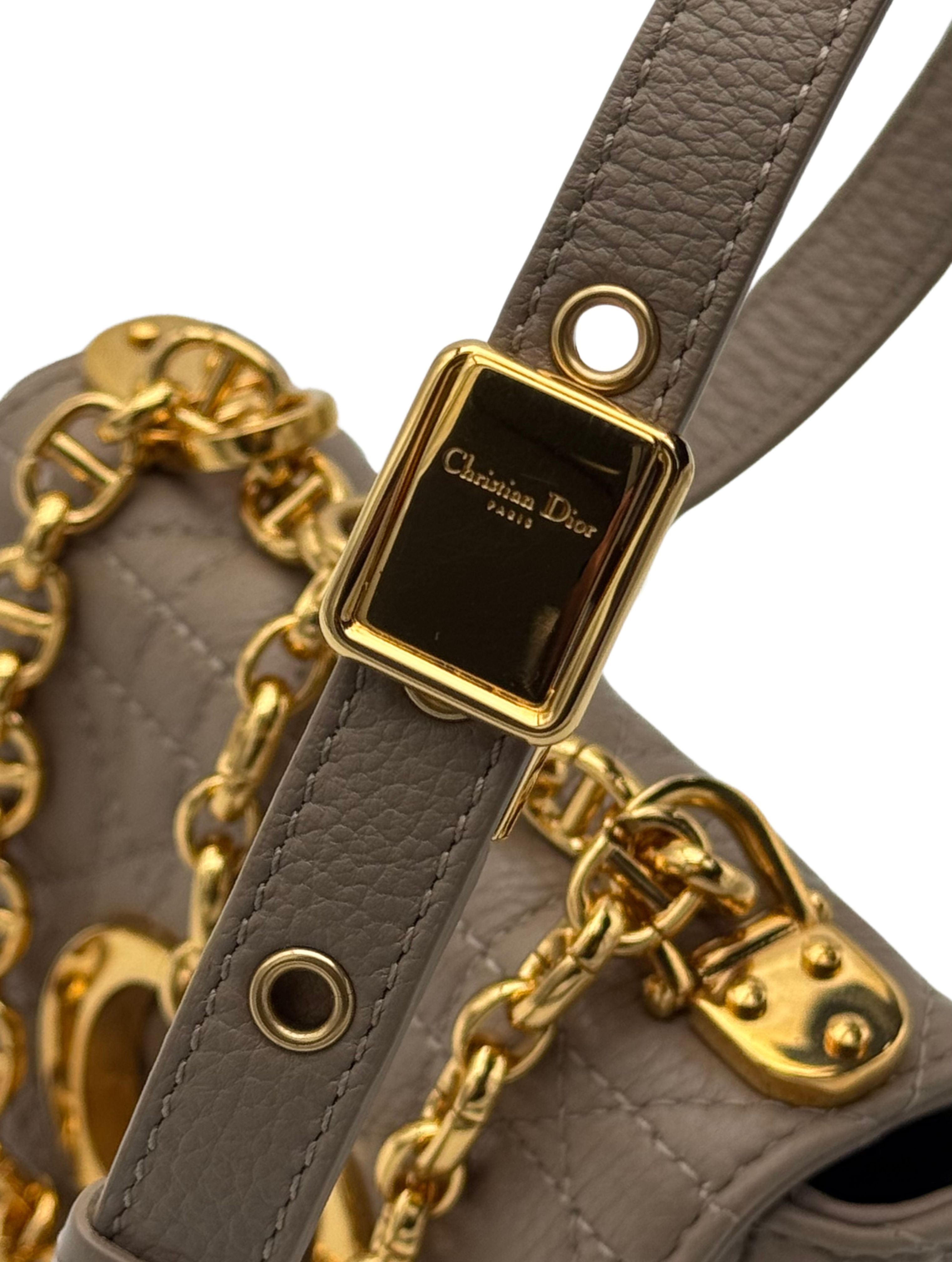 Dior Caro Micro Beige Gold Hardware