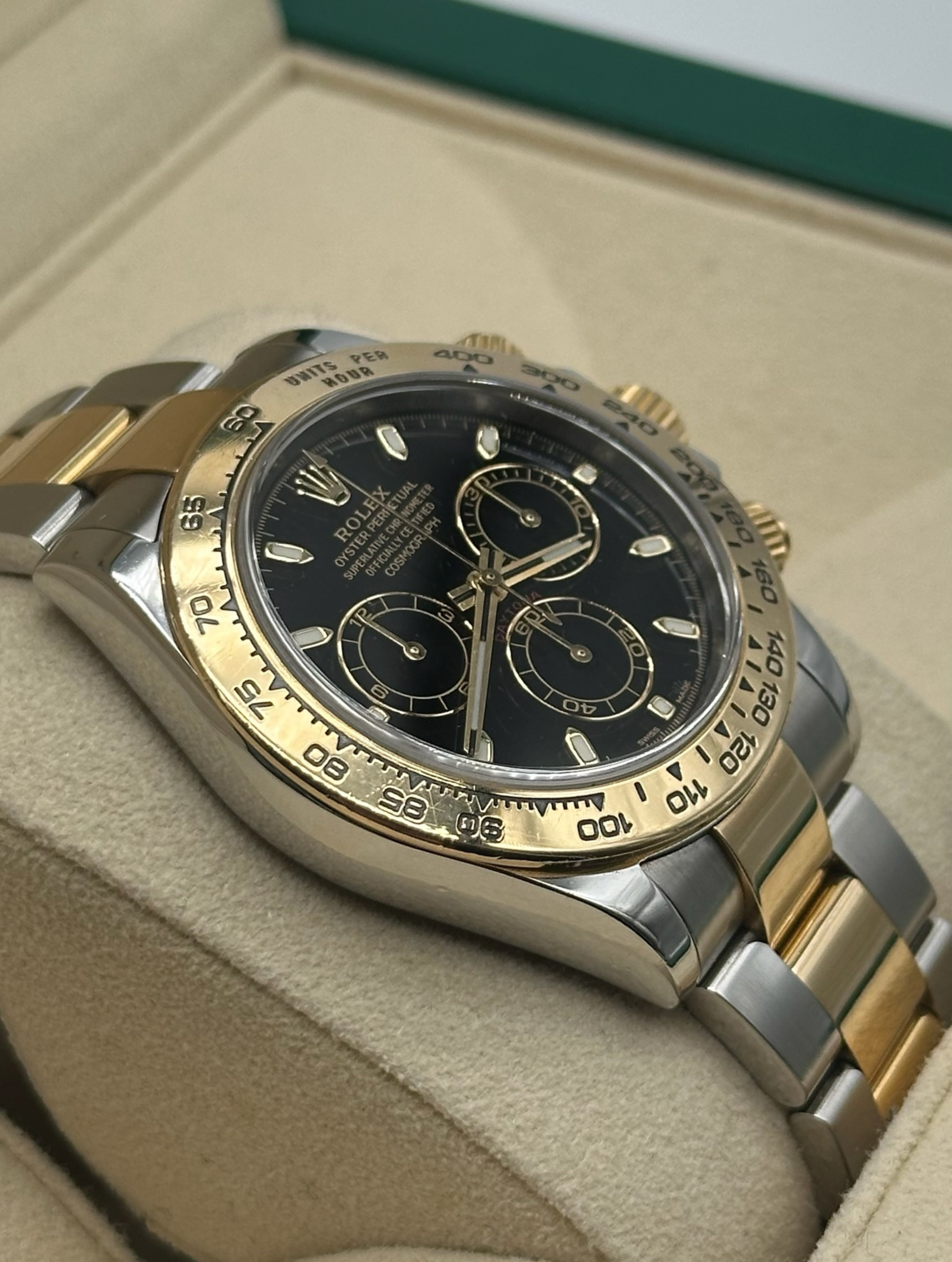 Rolex Daytona Acero/Oro Esf. Negra