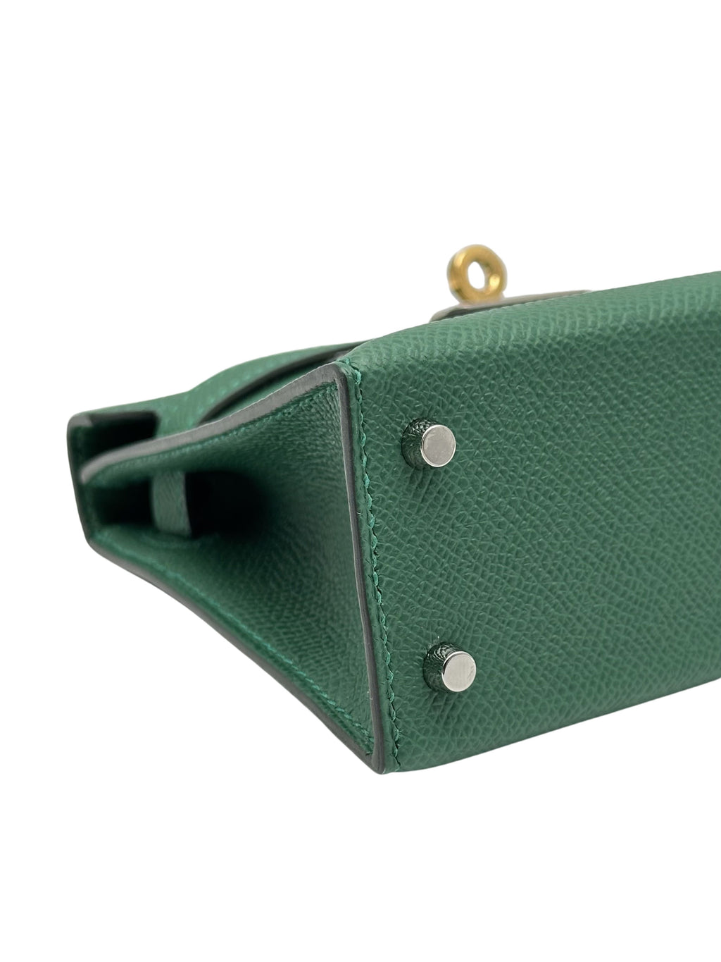 Hermès Kelly Mini Epsom Vert Moyen Electrum