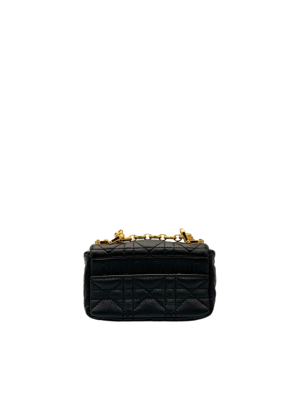 Dior Caro Micro Black Gold Hardware