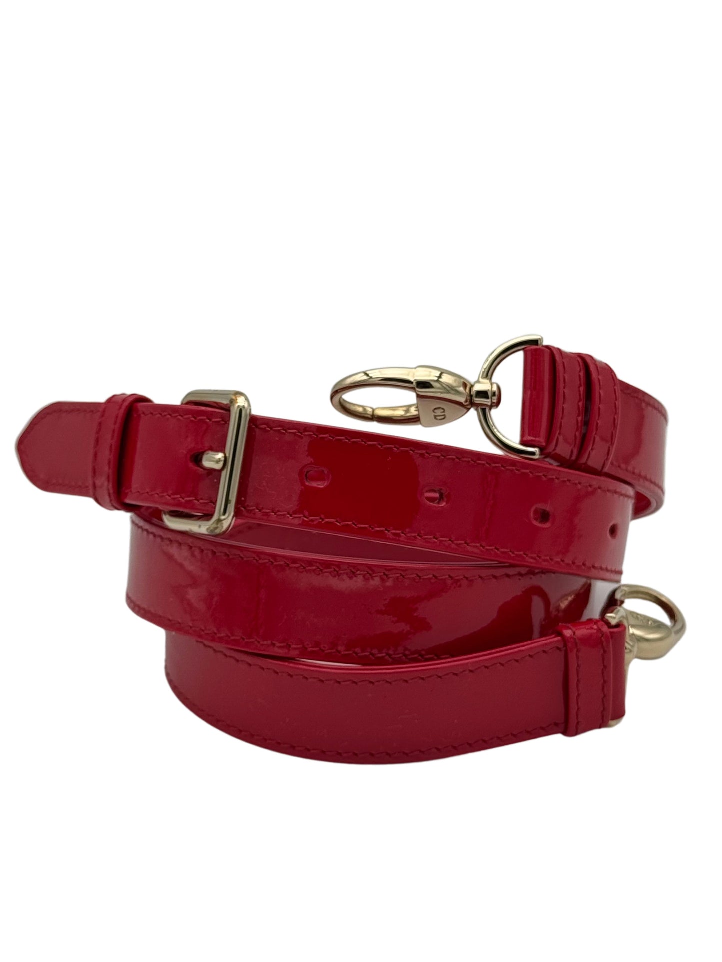 Dior Lady Medium Red Patent Leather