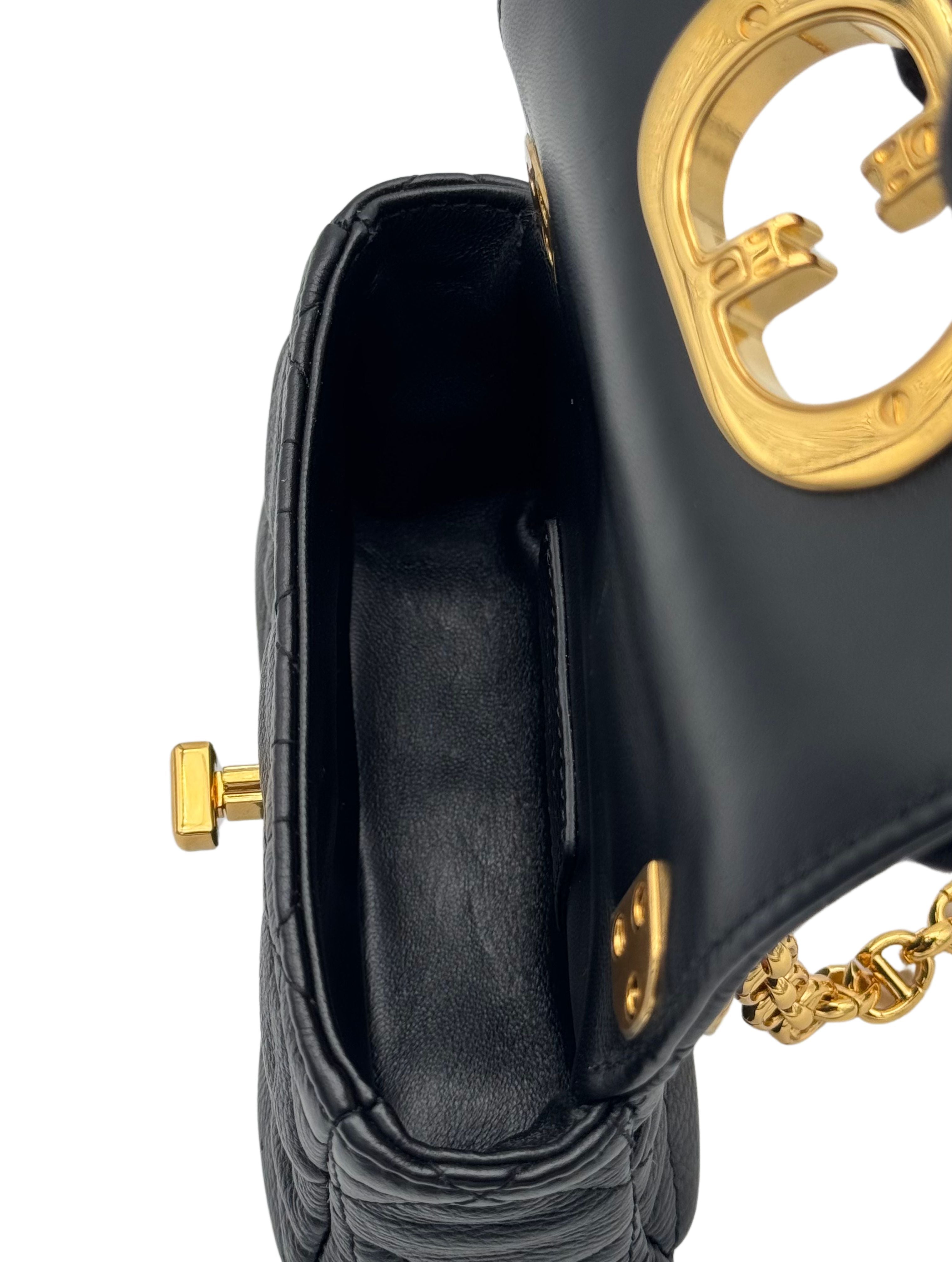 Dior Caro Micro Black Gold Hardware