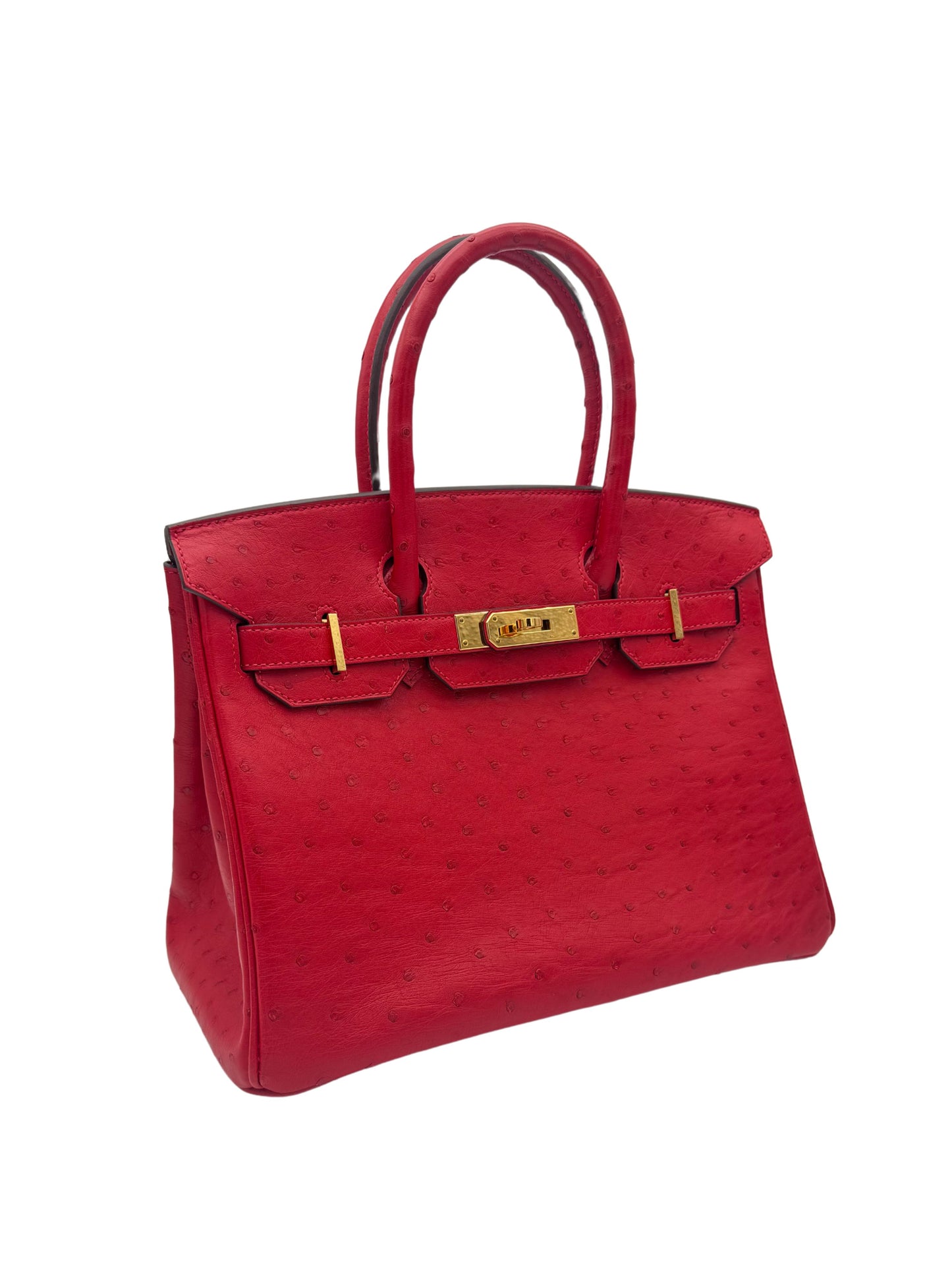 Hermès Birkin 30 Ostrich Bougainvillea
