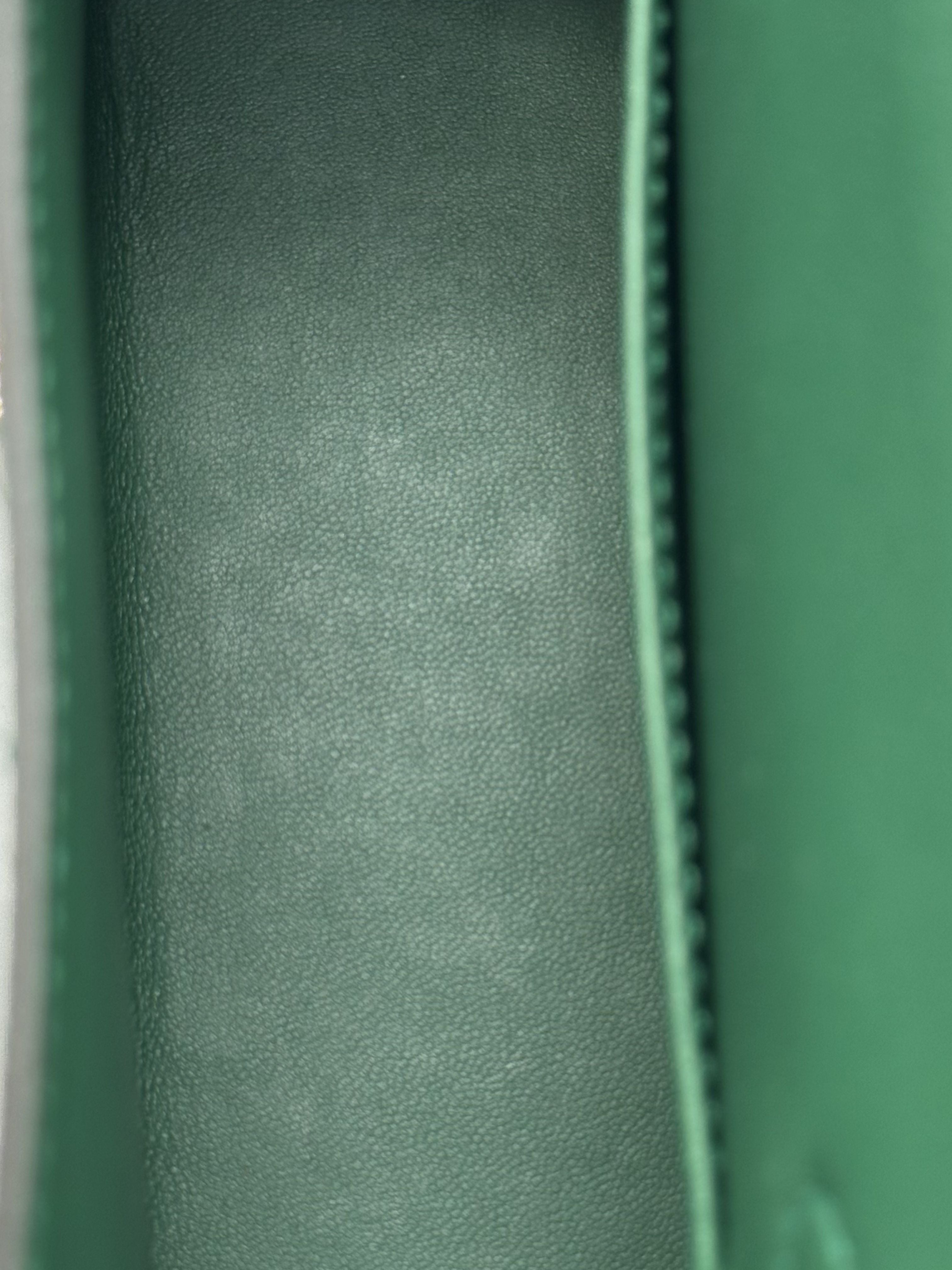 Hermès Kelly Mini Epsom Vert Moyen Electrum