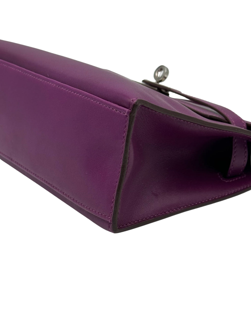 Hermès Kelly Pochette Swift Anemone Palladium Hardware