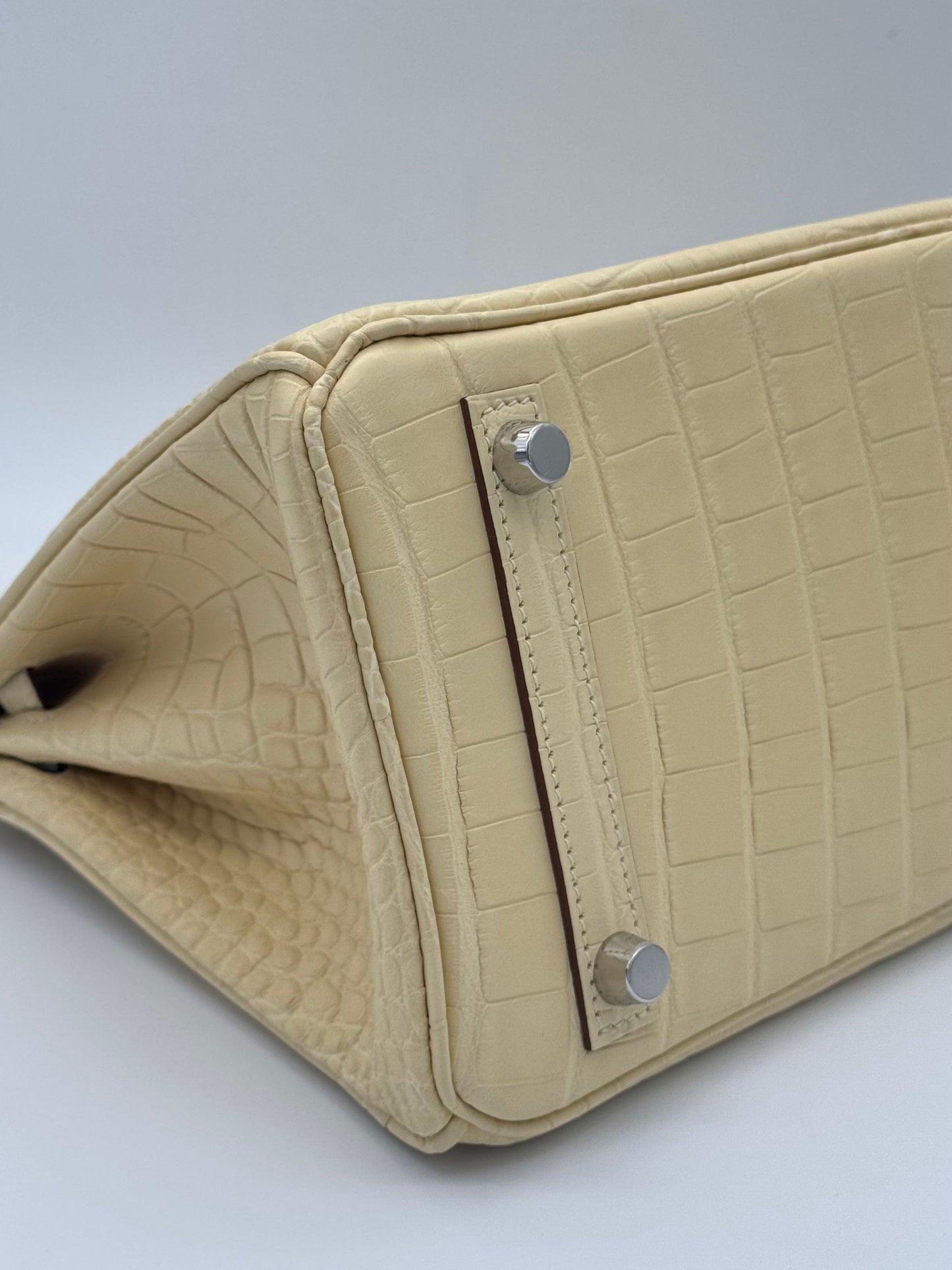 Hermès Birkin 25 Alligator Vanille Matte
